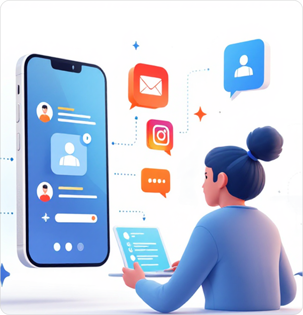 Account management illustration